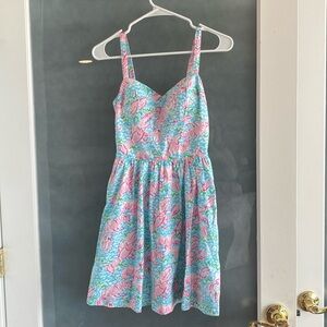 Lilly Pulitzer ladies sundress size 0 lobster print